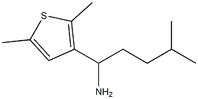 1-(2,5-dimethylthiophen-3-yl)-4-methylpentan-1-amine Struktur