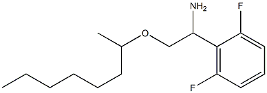 1-(2,6-difluorophenyl)-2-(octan-2-yloxy)ethan-1-amine Struktur