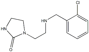 1-(2-{[(2-chlorophenyl)methyl]amino}ethyl)imidazolidin-2-one Struktur