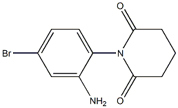 1-(2-amino-4-bromophenyl)piperidine-2,6-dione Struktur