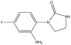 1-(2-amino-4-fluorophenyl)imidazolidin-2-one Struktur