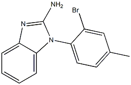 1-(2-bromo-4-methylphenyl)-1H-1,3-benzodiazol-2-amine Struktur