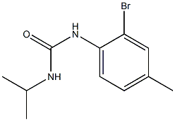 1-(2-bromo-4-methylphenyl)-3-propan-2-ylurea Struktur