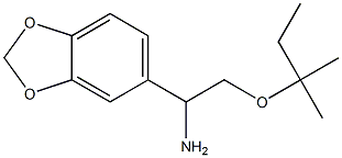 1-(2H-1,3-benzodioxol-5-yl)-2-[(2-methylbutan-2-yl)oxy]ethan-1-amine Struktur