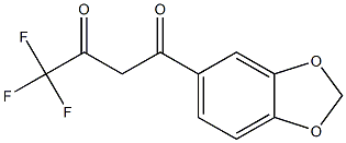 1-(2H-1,3-benzodioxol-5-yl)-4,4,4-trifluorobutane-1,3-dione Struktur