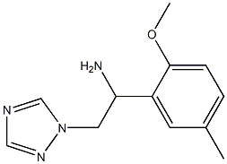 1-(2-methoxy-5-methylphenyl)-2-(1H-1,2,4-triazol-1-yl)ethanamine Struktur