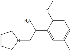 1-(2-methoxy-5-methylphenyl)-2-pyrrolidin-1-ylethanamine Struktur