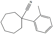 1-(2-methylphenyl)cycloheptane-1-carbonitrile Struktur