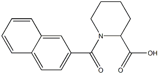 1-(2-naphthoyl)piperidine-2-carboxylic acid Struktur