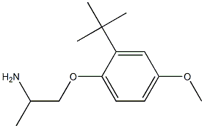 1-(2-tert-butyl-4-methoxyphenoxy)propan-2-amine Struktur