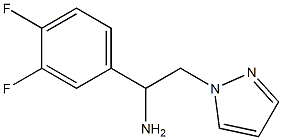 1-(3,4-difluorophenyl)-2-(1H-pyrazol-1-yl)ethanamine Struktur