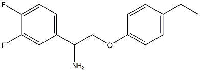 1-(3,4-difluorophenyl)-2-(4-ethylphenoxy)ethanamine Struktur