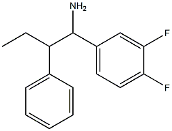 1-(3,4-difluorophenyl)-2-phenylbutan-1-amine Struktur