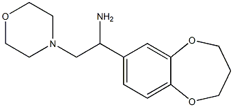 1-(3,4-dihydro-2H-1,5-benzodioxepin-7-yl)-2-morpholin-4-ylethanamine Struktur