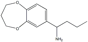 1-(3,4-dihydro-2H-1,5-benzodioxepin-7-yl)butan-1-amine Struktur