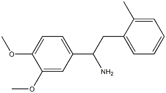 1-(3,4-dimethoxyphenyl)-2-(2-methylphenyl)ethanamine Struktur