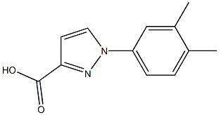 1-(3,4-dimethylphenyl)-1H-pyrazole-3-carboxylic acid Struktur