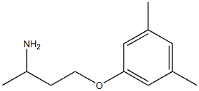 1-(3-aminobutoxy)-3,5-dimethylbenzene Struktur