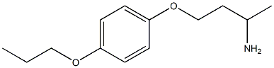 1-(3-aminobutoxy)-4-propoxybenzene Struktur