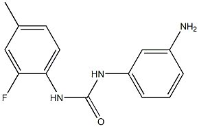 1-(3-aminophenyl)-3-(2-fluoro-4-methylphenyl)urea Struktur