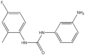 1-(3-aminophenyl)-3-(4-fluoro-2-methylphenyl)urea Struktur