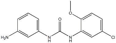 1-(3-aminophenyl)-3-(5-chloro-2-methoxyphenyl)urea Struktur