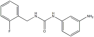 1-(3-aminophenyl)-3-[(2-fluorophenyl)methyl]urea Struktur