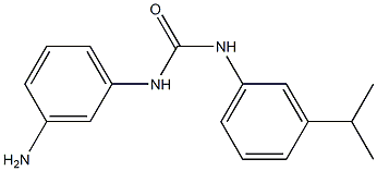 1-(3-aminophenyl)-3-[3-(propan-2-yl)phenyl]urea Struktur