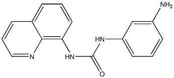 1-(3-aminophenyl)-3-quinolin-8-ylurea Struktur