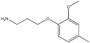 1-(3-aminopropoxy)-2-methoxy-4-methylbenzene Struktur