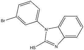 1-(3-bromophenyl)-1H-1,3-benzodiazole-2-thiol Struktur