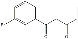 1-(3-bromophenyl)pentane-1,3-dione Struktur