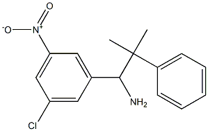 1-(3-chloro-5-nitrophenyl)-2-methyl-2-phenylpropan-1-amine Struktur