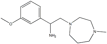 1-(3-methoxyphenyl)-2-(4-methyl-1,4-diazepan-1-yl)ethan-1-amine Struktur