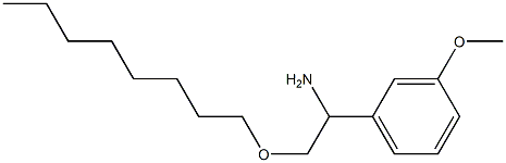 1-(3-methoxyphenyl)-2-(octyloxy)ethan-1-amine Struktur