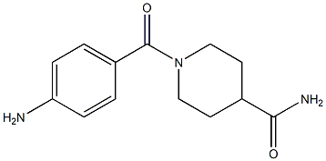 1-(4-aminobenzoyl)piperidine-4-carboxamide Struktur