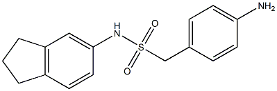 1-(4-aminophenyl)-N-(2,3-dihydro-1H-inden-5-yl)methanesulfonamide Struktur