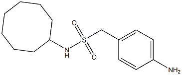 1-(4-aminophenyl)-N-cyclooctylmethanesulfonamide Struktur