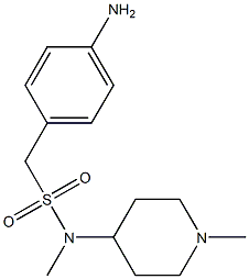 1-(4-aminophenyl)-N-methyl-N-(1-methylpiperidin-4-yl)methanesulfonamide Struktur