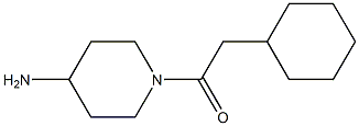 1-(4-aminopiperidin-1-yl)-2-cyclohexylethan-1-one Struktur