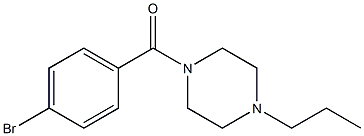 1-(4-bromobenzoyl)-4-propylpiperazine Struktur