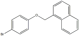 1-(4-bromophenoxymethyl)naphthalene Struktur