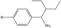 1-(4-bromophenyl)-2-ethylbutan-1-amine Struktur