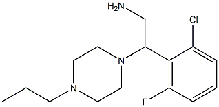 2-(2-chloro-6-fluorophenyl)-2-(4-propylpiperazin-1-yl)ethan-1-amine Struktur