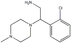 2-(2-chlorophenyl)-2-(4-methylpiperazin-1-yl)ethanamine Struktur