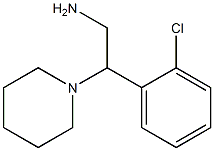 2-(2-chlorophenyl)-2-piperidin-1-ylethanamine Struktur