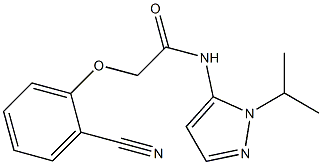 2-(2-cyanophenoxy)-N-(1-isopropyl-1H-pyrazol-5-yl)acetamide Struktur