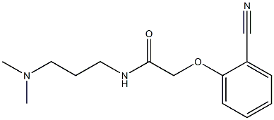 2-(2-cyanophenoxy)-N-[3-(dimethylamino)propyl]acetamide Struktur