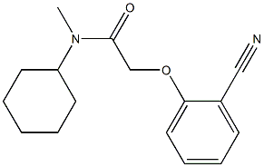 2-(2-cyanophenoxy)-N-cyclohexyl-N-methylacetamide Struktur