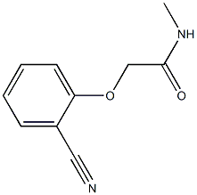 2-(2-cyanophenoxy)-N-methylacetamide Struktur